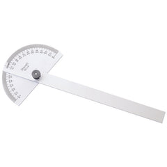 Starrett - Steel Protractor 0-180deg 6in Blade Half Round Head | C19