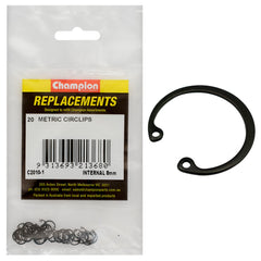 Champion - Circlips - Internal Shaft - 8mm (rtw8) | C2010-1