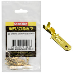 Champion - CRIMP TERMINALS-MALE-LANCED-PUSH-ON | C2040-28