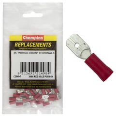 Champion - CRIMP TERMINALS-BLADE-MALE-RED-6.3mm | C2040-3