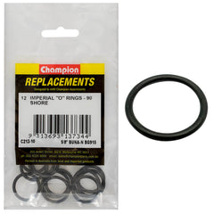 Champion - O Rings - Nitrile Rubber - 90 Shore-⅝" x .097" - Black | C212-10