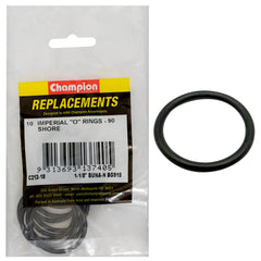 Champion - O Rings - Nitrile Rubber - 90 Shore - 1 - 1/8" x .116" - Black | C212-18