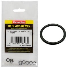 Champion - O Rings - Nitrile Rubber - 90 Shore - 1/8" x .064" - Black | C212-2