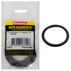 Champion - O Rings - Nitrile Rubber - 90 Shore - 2" x .118" - Black | C212-32