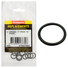 Champion - O Rings - Nitrile Rubber - 90 Shore - 3/8" x .078 - Black | C212-6
