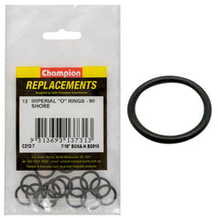 Champion - O Rings - Nitrile Rubber - 90 Shore - 7/16" x .082" - Black | C212-7