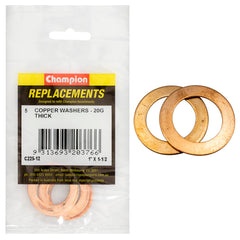 Champion - WASHERS-FLAT-COPPER-1" x 1-1/2" x 20G | C225-12