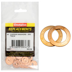 Champion - WASHERS-FLAT-COPPER-3/8" x 3/4" x 20G | C225-3