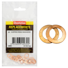 Champion - WASHERS-FLAT-COPPER-M8 x 12 x 1mm | C226-2