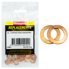 Champion - WASHERS-FLAT-COPPER-M10 x 16 x 1mm | C226-5