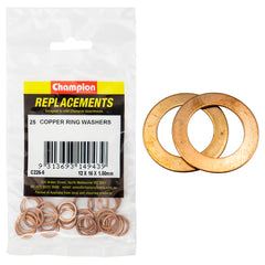 Champion - WASHERS-FLAT-COPPER-M12 x 16 x 1.5mm | C226-6