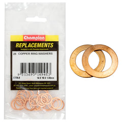 Champion - WASHERS-FLAT-COPPER-M14 x 18 x 1.5mm | C226-8