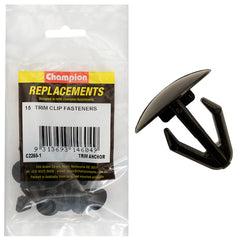 Champion - Trim Anchors - Colour:black - Length:15mm - hole:8mm - head:18mm | C2265-1