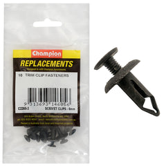 Champion - Scrivets - Colour:black - Length:18mm - hole:6mm - head:15mm | C2265-2