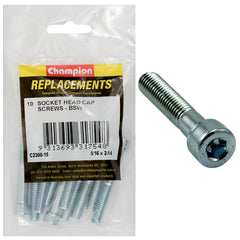 Champion - Socket Head Cap Screws - High Tensile - BSW - 5/16" x 2 - 1/4" - Zinc Plated | C2300-15