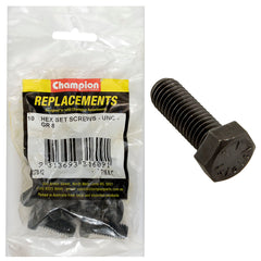 Champion - Hex Set Screws - High Tensile - 7/16" x 1" - UNC - Grade 8 | C2370-12