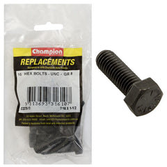 Champion - HEX BOLTS-HIGH TENSILE-7/16" x 1-1/2"-UNC-GRADE 8 | C2370-13