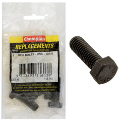 Champion - HEX BOLTS-HIGH TENSILE-1/2" x 1-1/2"-UNC-GRADE 8 | C2370-16