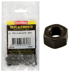Champion - Hex Plain Nuts - 3/8" - UNC - Class 8 | C2370-20
