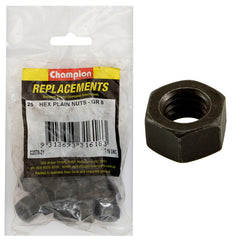 Champion - Hex Plain Nuts - 7/16" - UNC - Class 8 | C2370-21