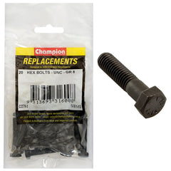 Champion - HEX BOLTS-HIGH TENSILE-1/4" x 1-1/2"-UNC-GRADE 8 | C2370-3