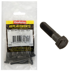Champion - HEX BOLTS-HIGH TENSILE-5/16" x 2"-UNC-GRADE 8 | C2370-8