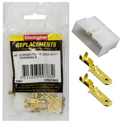 Champion - CRIMP TERMINALS-BLADE-MALE-NON-INSULATED & CONNECTOR BLOCK-MALE-8 PIN | C240-7