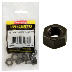 Champion - Hex Plain Nuts - High Tensile - M12 x 1.75mm - Class 10 | C2431-20