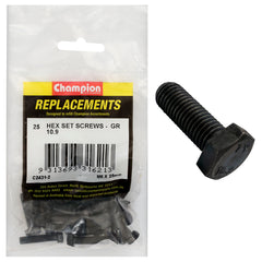 Champion - Hex Set Screws - High Tensile - M6 x 25mm - Grade 10.9 | C2431-2