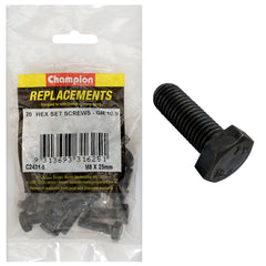Champion - Hex Set Screws - High Tensile - M8 x 25mm - Grade 10.9 | C2431-6