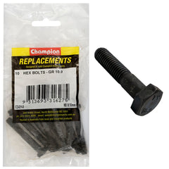 Champion - HEX BOLTS-HIGH TENSILE-M8 x 50mm-GRADE 10.9 | C2431-8