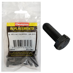 Champion - Hex Set Screws - High Tensile - M10 x 25mm - Grade 10.9 | C2431-9