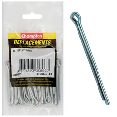 Champion - Split Pins - 6.3 x 50mm - Zinc Plated | C2540-13