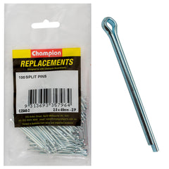 Champion - Split Pins - 2.5 x 45mm - Zinc Plated | C2540-2