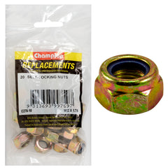 Champion - HEX NUTS-SELF LOCKING-NYLON INSERT-M12 x 1.75mm | C270-10
