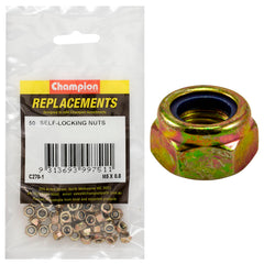 Champion - HEX NUTS-SELF LOCKING-NYLON INSERT-M5 x 0.8mm | C270-1