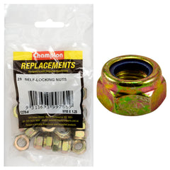 Champion - HEX NUTS-SELF LOCKING-NYLON INSERT-M10 x 1.25mm | C270-6