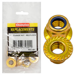 Champion - Hex Flange-Self-Locking Nuts - Nylon Insert - M12 x 1.25mm | C272-10