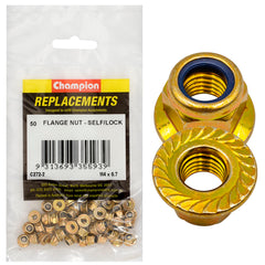 Champion - Hex Flange-Self-Locking Nuts - Nylon Insert - M4 x 0.7mm | C272-2
