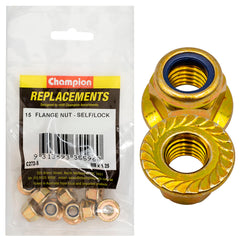 Champion - Hex Flange-Self-Locking Nuts - Nylon Insert - M8 x 1.25mm | C272-5