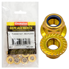 Champion - Hex Flange-Self-Locking Nuts - Nylon Insert - M10 x 1.25mm | C272-7