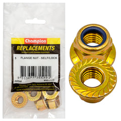 Champion - Hex Flange-Self-Locking Nuts - Nylon Insert - M12 x 1.75mm | C272-8