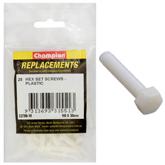 Champion - Hex Set Screws - Plastic - M6 x 30mm | C2788-10