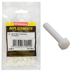 Champion - Hex Set Screws - Plastic - M8 x 16mm | C2788-13