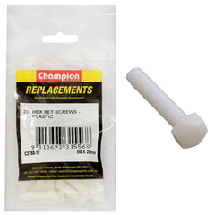 Champion - Hex Set Screws - Plastic - M8 x 25mm | C2788-15