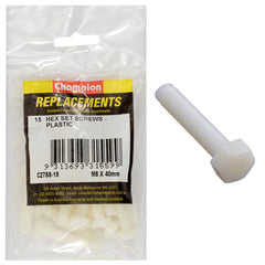 Champion - Hex Set Screws - Plastic - M8 x 40mm | C2788-18