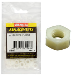 Champion - Hex Plain Nuts - Plastic - M8 x 1.25mm | C2788-22
