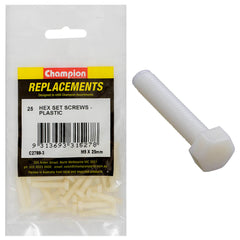 Champion - Hex Set Screws - Plastic - M5 x 25mm | C2788-3