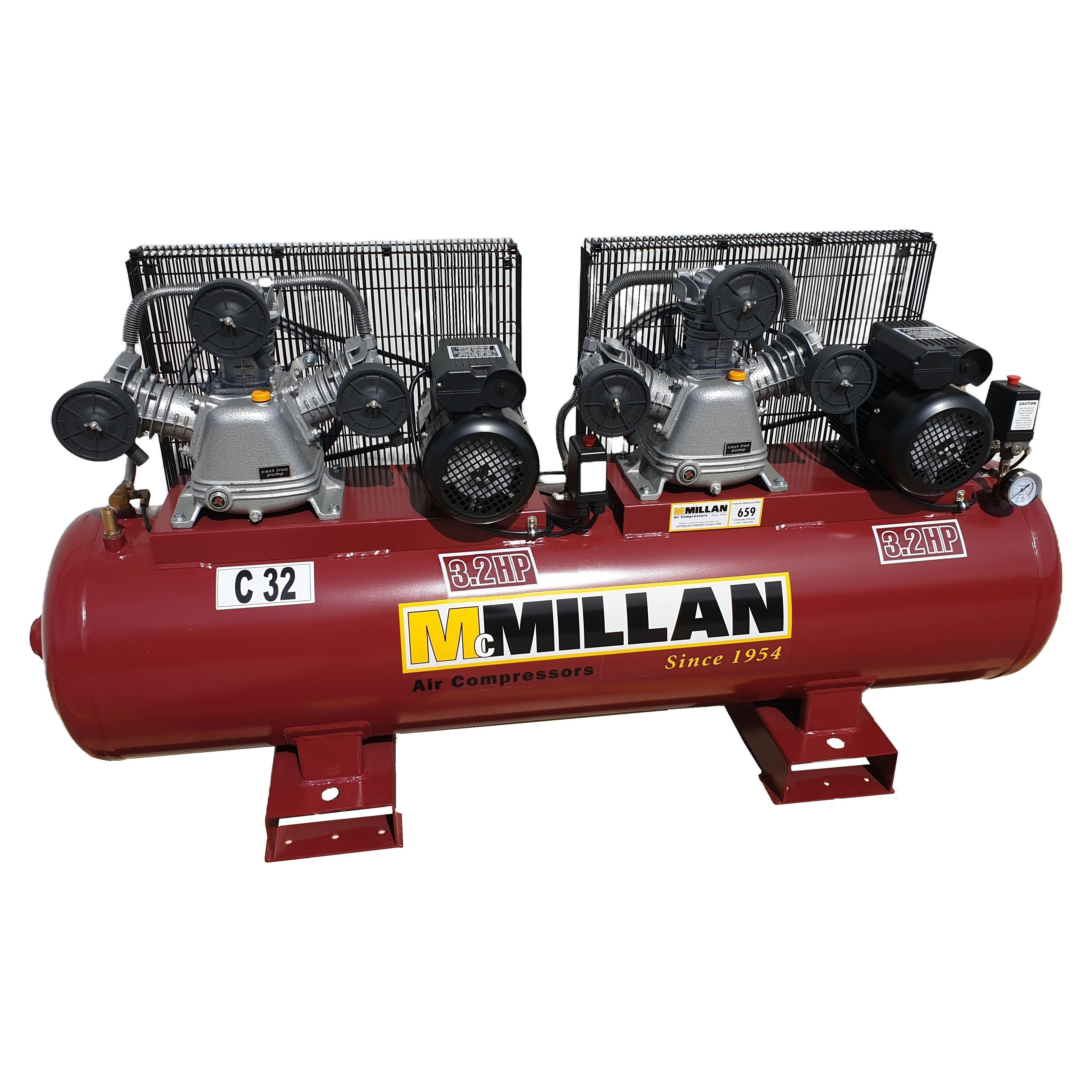MCMillan - C Series Cast Iron pump 2 x 3.2Hp, 15A, 240V | C32-Duplex