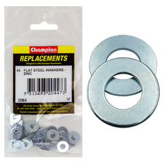 Champion - WASHERS-FLAT-STEEL-1/4" x 9/16" x 18G-ZINC PLATED | C330-2